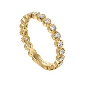 Stackable Ring 14K Yellow Gold Diamond 0.55ct — Gabriel & Co. LR52539Y45JJ