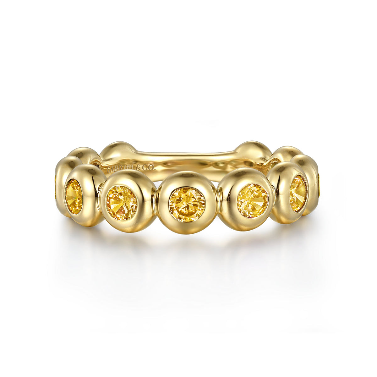 14K Yellow Gold CT - Citrine Ladies Ring — Gabriel & Co. LR52543Y4JCT