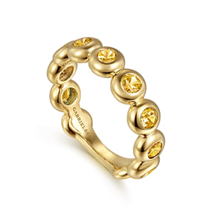 14K Yellow Gold CT - Citrine Ladies Ring — Gabriel & Co. LR52543Y4JCT