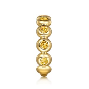14K Yellow Gold CT - Citrine Ladies Ring — Gabriel & Co. LR52543Y4JCT