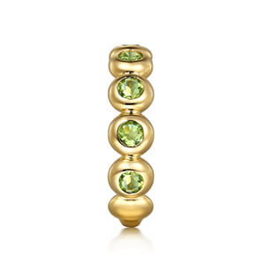 14K Yellow Gold PE - Peridot Ladies Ring — Gabriel & Co. LR52543Y4JPE