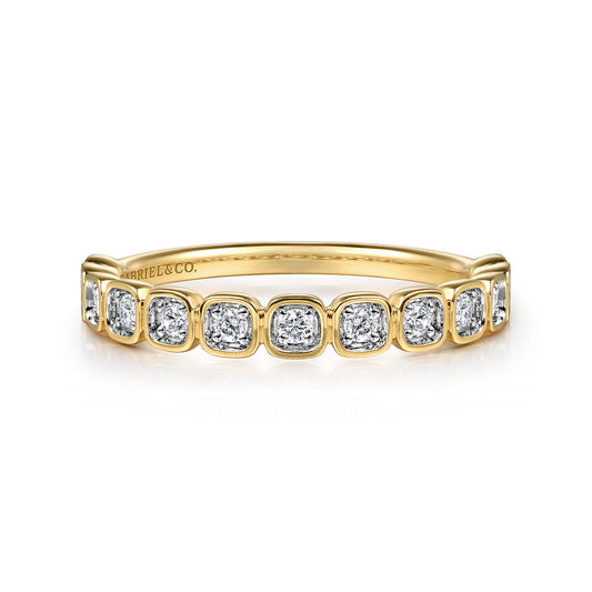14K Yellow Gold Diamond Stackable Ring, 0.2ct — Gabriel & Co. LR52663Y45JJ