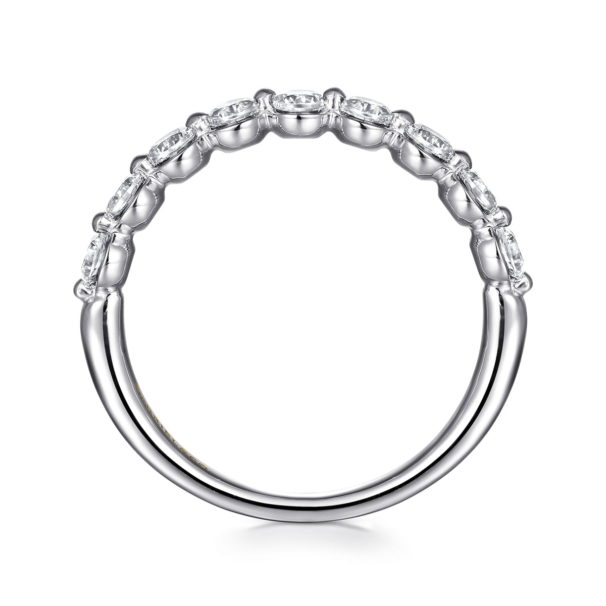 14K White Gold Diamond Stackable Ring — Gabriel & Co. LR52874W45JJ