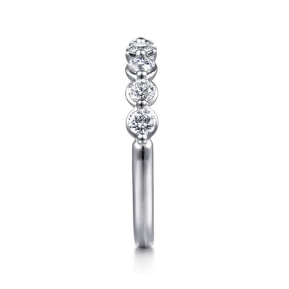 14K White Gold Diamond Stackable Ring — Gabriel & Co. LR52874W45JJ