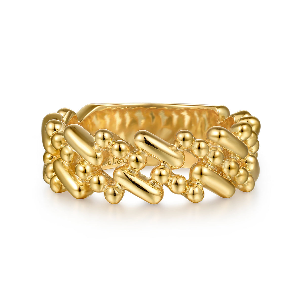 14K Yellow Gold Bujukan Station Stackable — Gabriel & Co. LR52911Y4JJJ