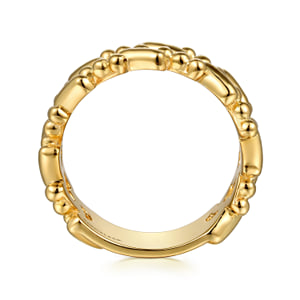 14K Yellow Gold Bujukan Station Stackable — Gabriel & Co. LR52911Y4JJJ
