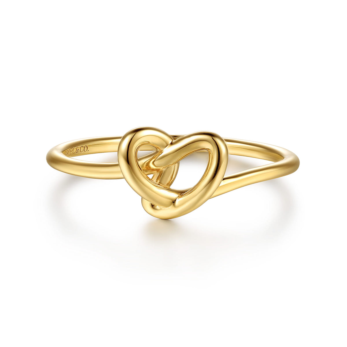 14K Yellow Gold Love Knot Stackable Ring — Gabriel & Co. LR53023Y4JJJ