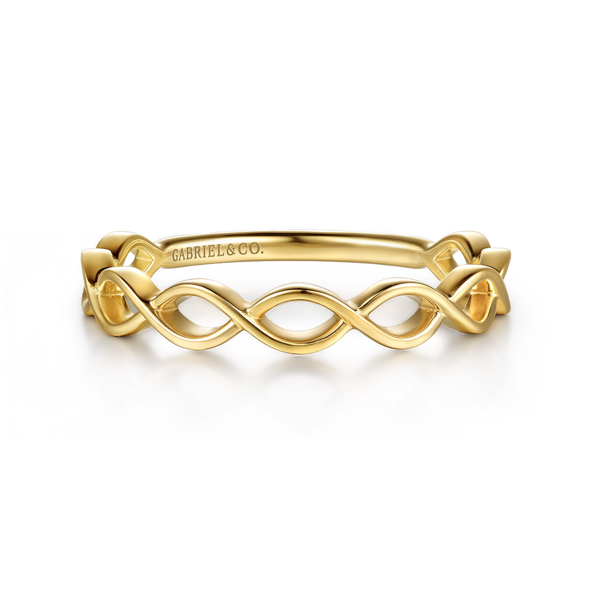 14K Yellow Gold Maqurise Shape Stackable Ring — Gabriel & Co. LR53033Y4JJJ