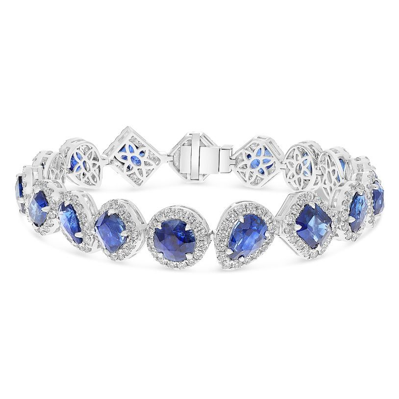 Mixed Shape Sapphire Bracelet — view 1