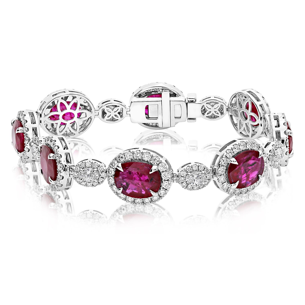 Oval Ruby Bracelet — view 1