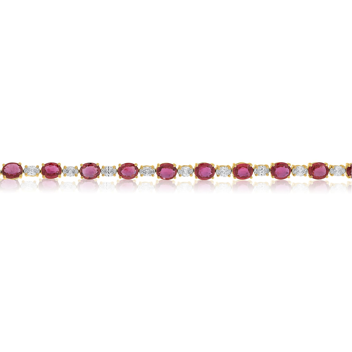 Oval Ruby Bracelet — view 2