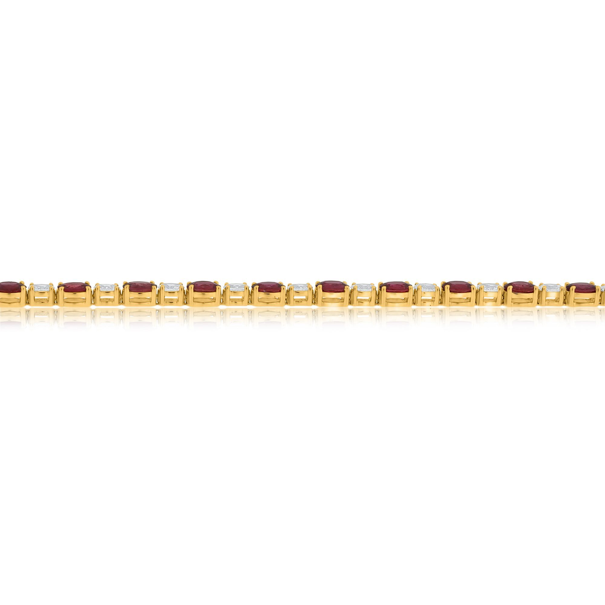 Oval Ruby Bracelet — view 3