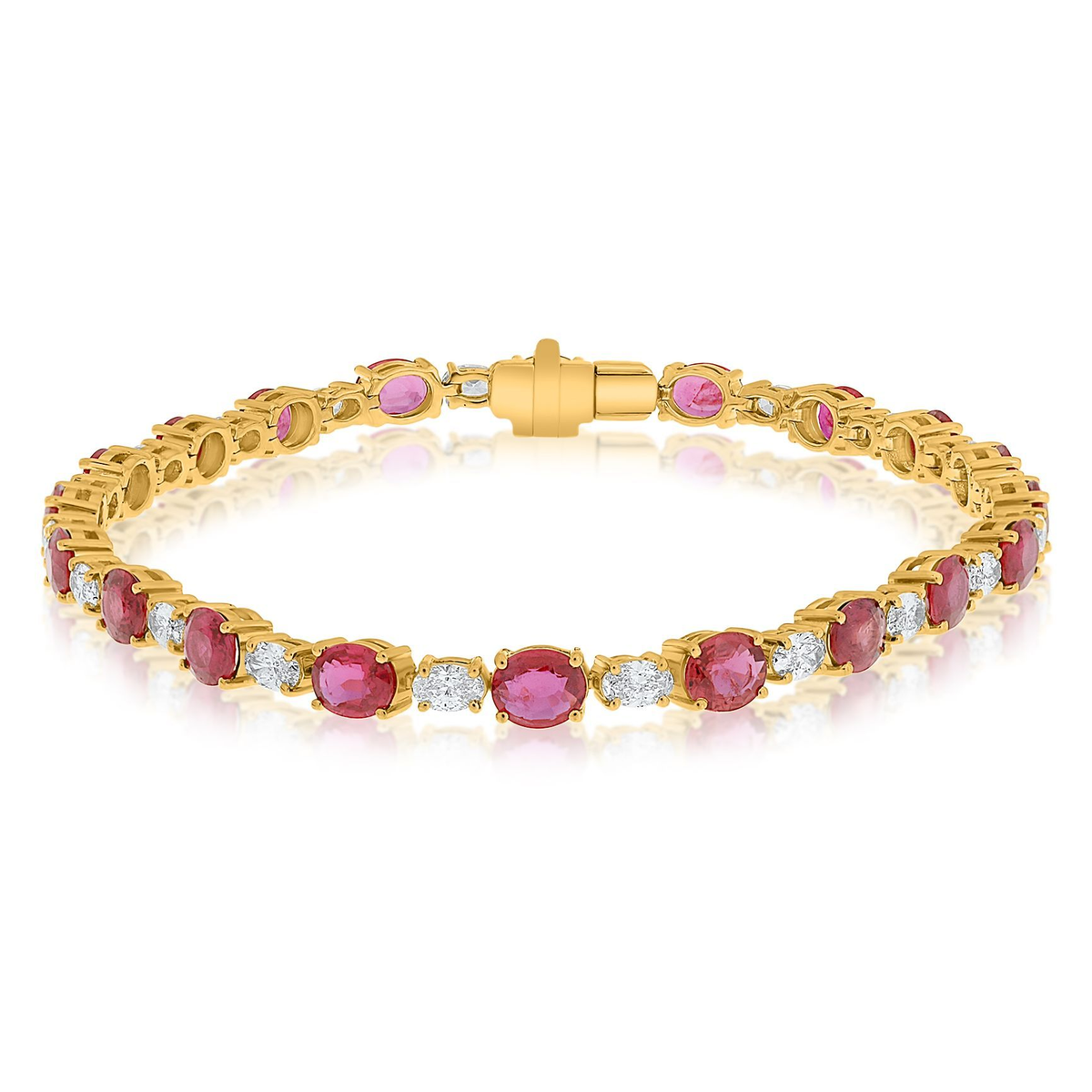 Oval Ruby Bracelet — view 1