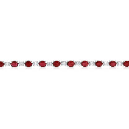 Oval Ruby Bracelet — view 2