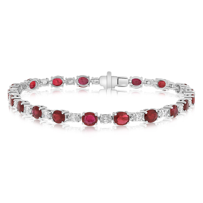 Oval Ruby Bracelet — view 1