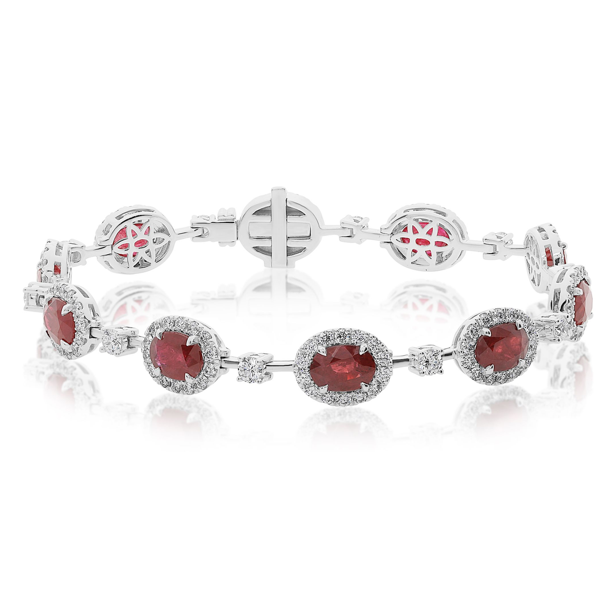 Oval Ruby Bracelet — view 1