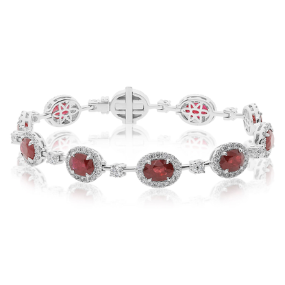 Oval Ruby Bracelet — view 1