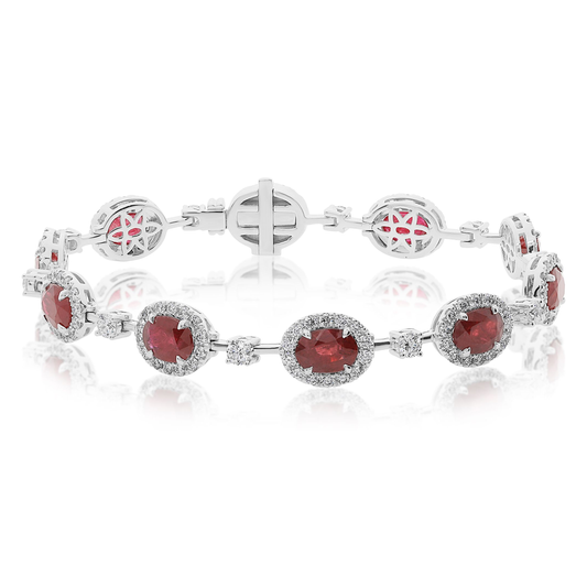 Oval Ruby Bracelet — view 1