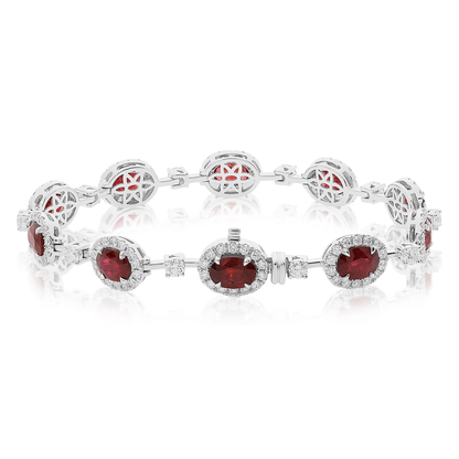 Oval Ruby Bracelet — view 2