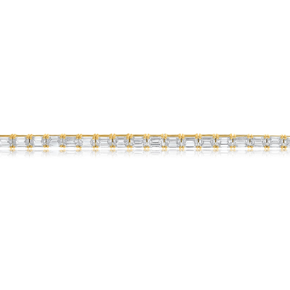 Emerald Cut Diamond Bracelet — view 2