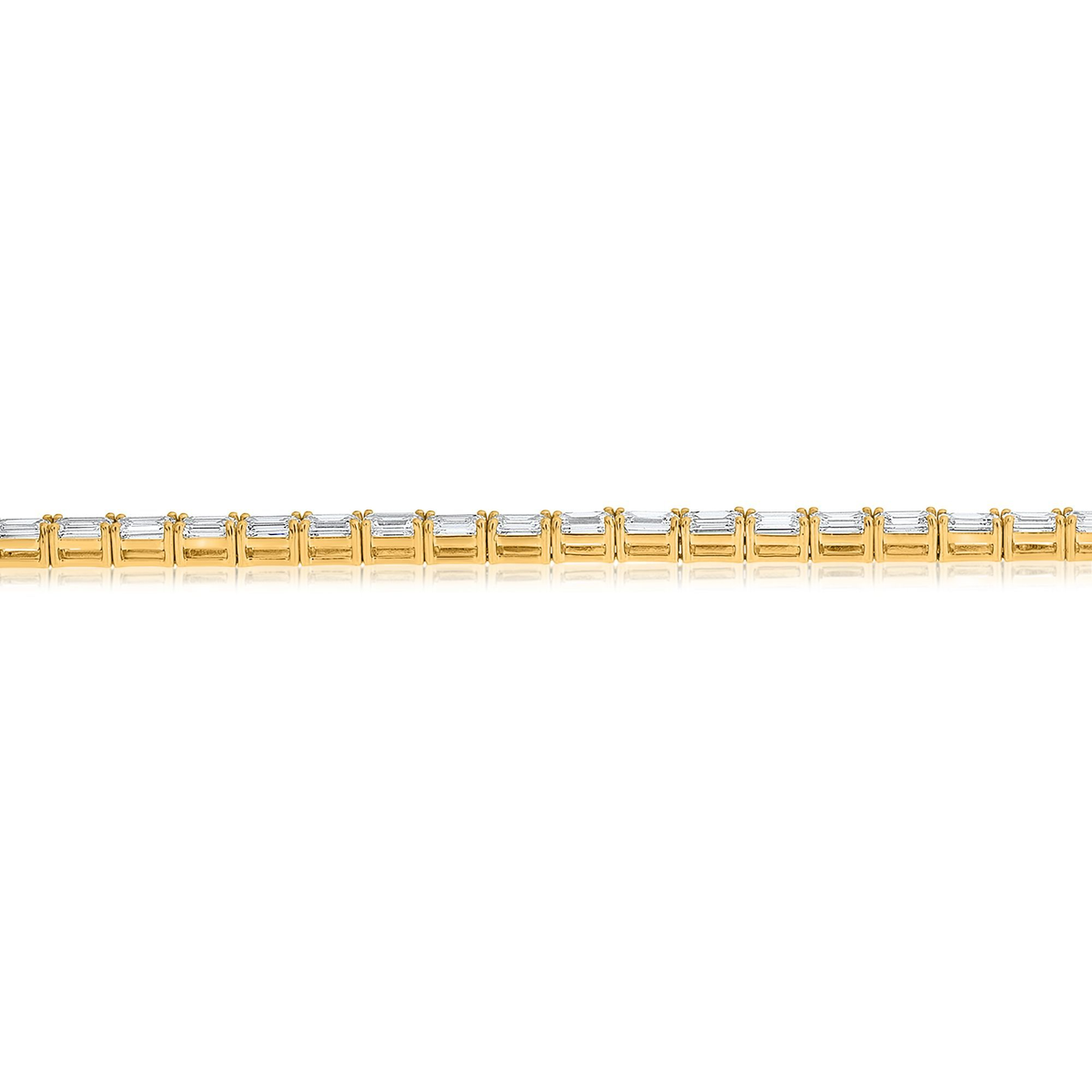 Emerald Cut Diamond Bracelet — view 3