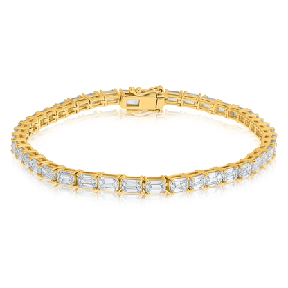 Emerald Cut Diamond Bracelet — view 1