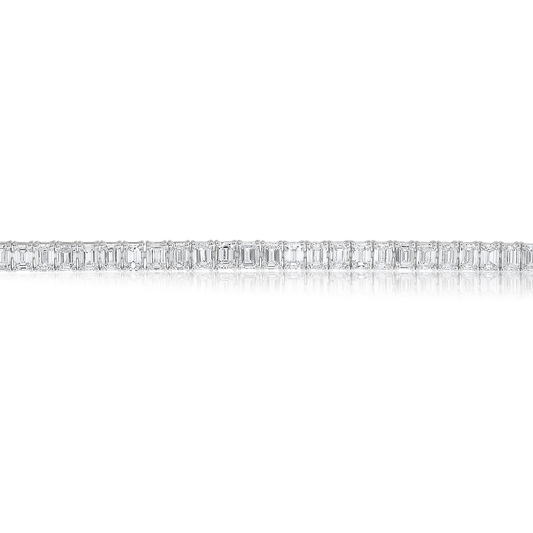 Emerald Cut Diamond Bracelet — view 2