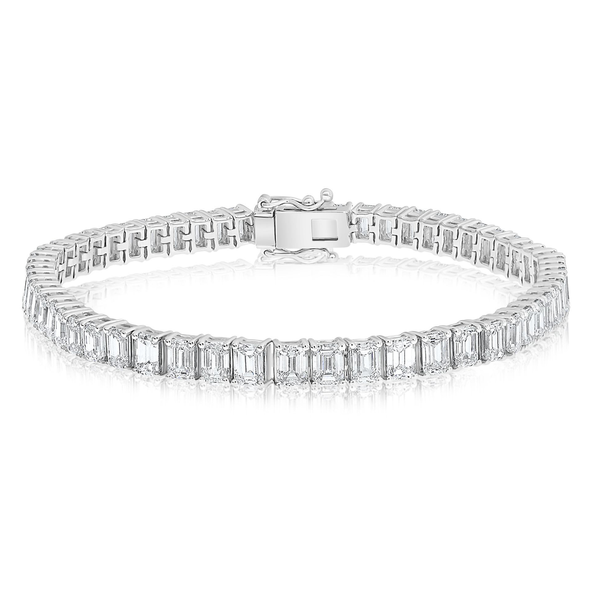 Emerald Cut Diamond Bracelet — view 1