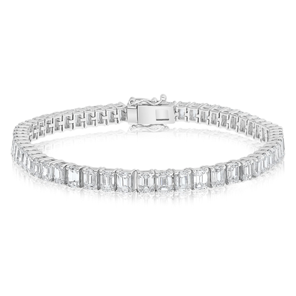 Emerald Cut Diamond Bracelet — view 1
