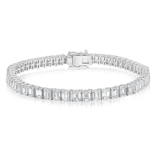 Emerald Cut Diamond Bracelet — view 1