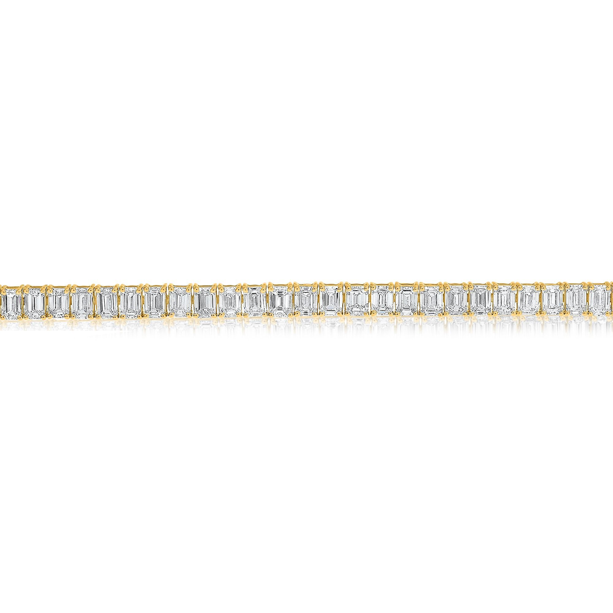 Emerald Cut Diamond Bracelet — view 2
