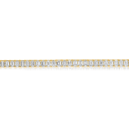 Emerald Cut Diamond Bracelet — view 2