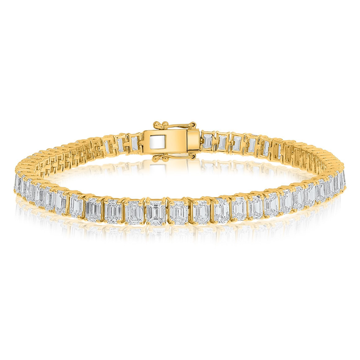 Emerald Cut Diamond Bracelet — view 1