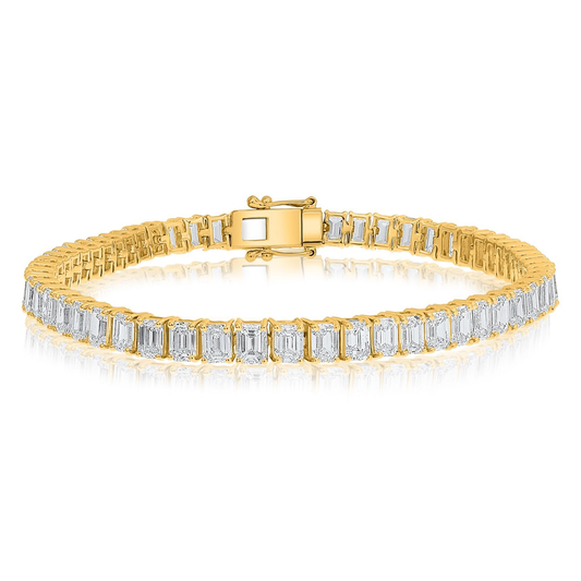 Emerald Cut Diamond Bracelet — view 1