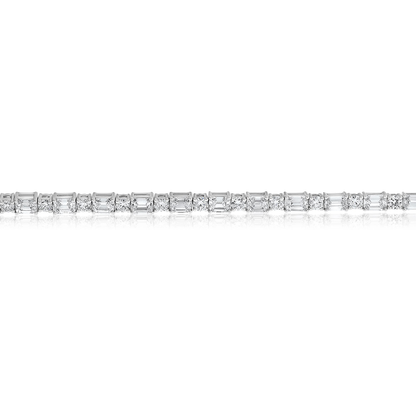 Emerald Cut Diamond Bracelet — view 2