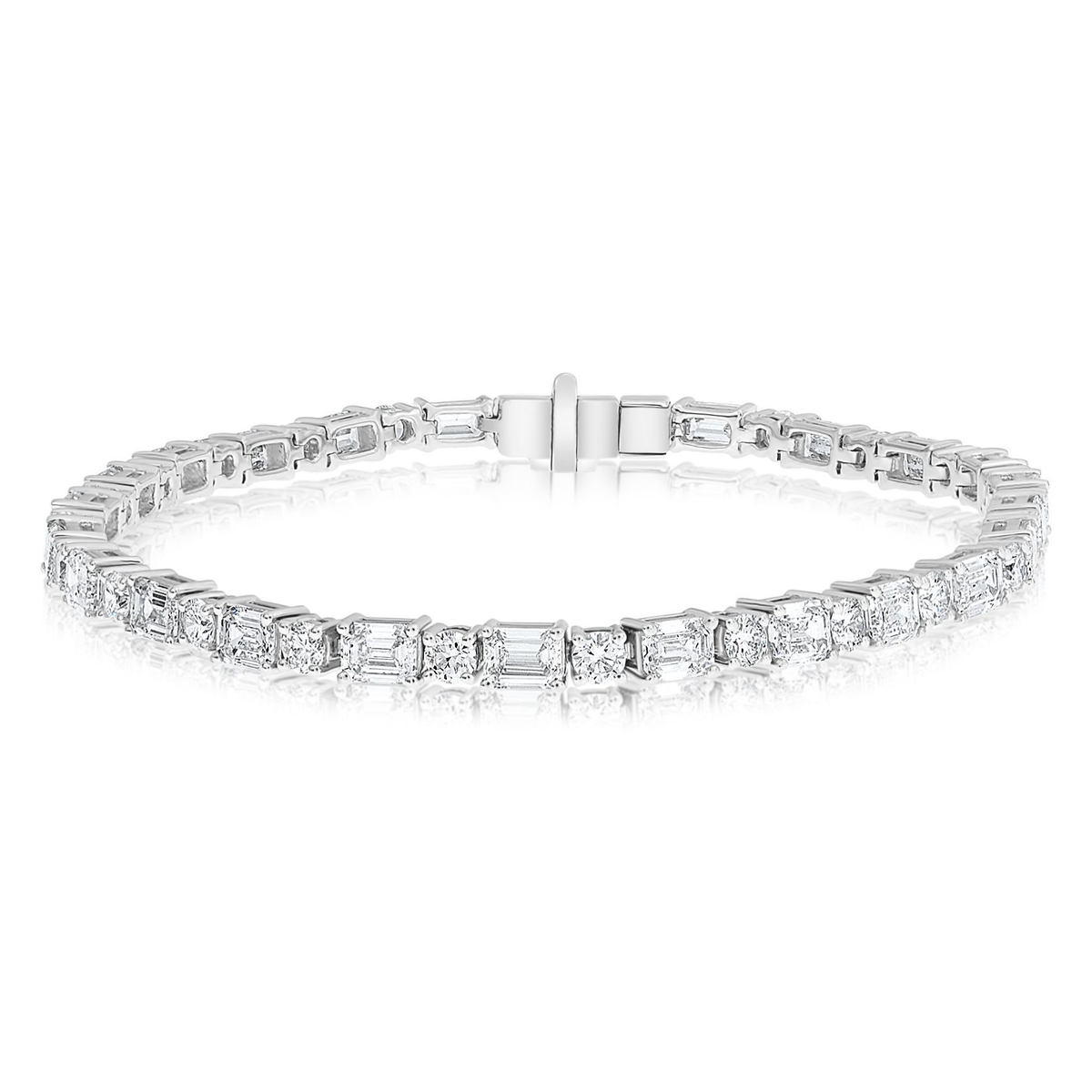 Emerald Cut Diamond Bracelet — view 1