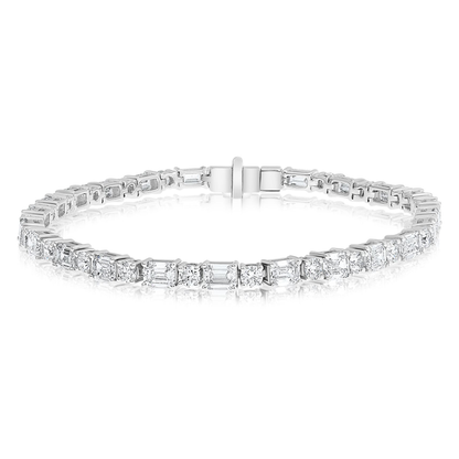 Emerald Cut Diamond Bracelet — view 1