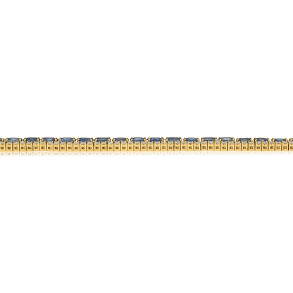 Yellow Gold 8.00 ct Sapphire Bracelet — view 4