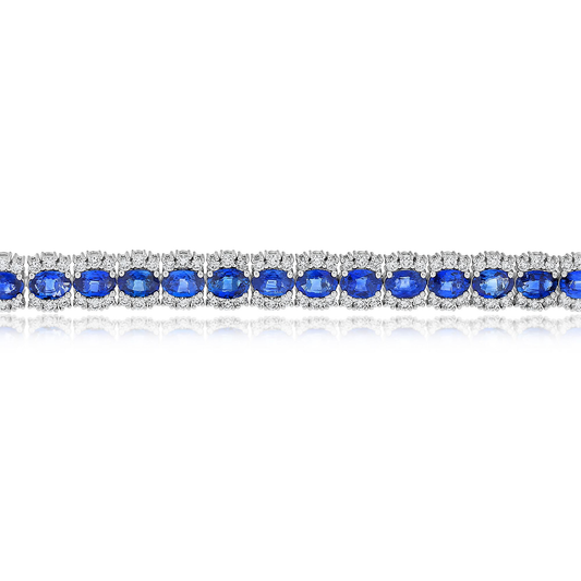 Oval Sapphire Bracelet — view 2