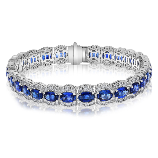 Oval Sapphire Bracelet — view 1
