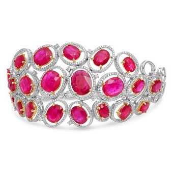 Mosaic Ruby Bracelet — view 1