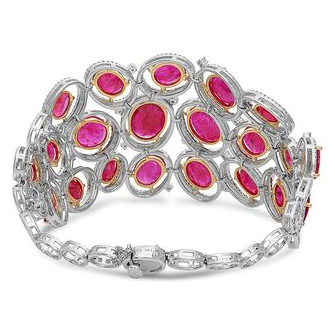Mosaic Ruby Bracelet — view 2