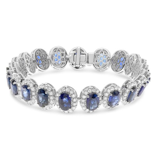Oval Sapphire Bracelet — view 1