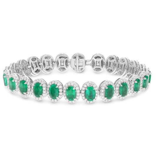 Oval Emerald Bracelet — view 1