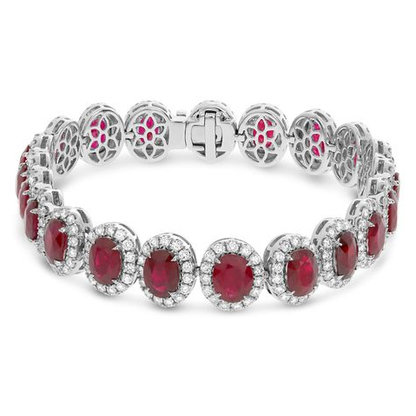 Oval Ruby Bracelet — view 1