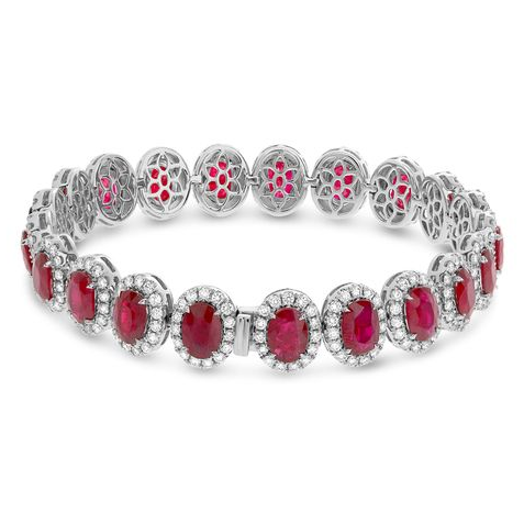 Oval Ruby Bracelet — view 2