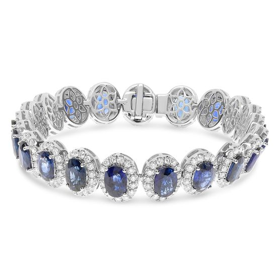 Oval Sapphire Bracelet — view 1