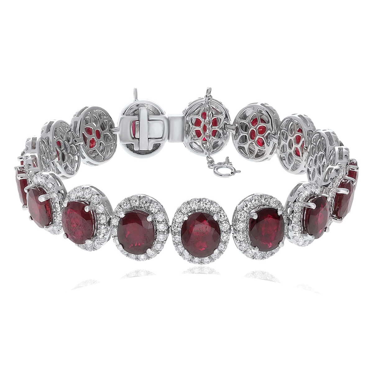 Oval Ruby Bracelet — view 1