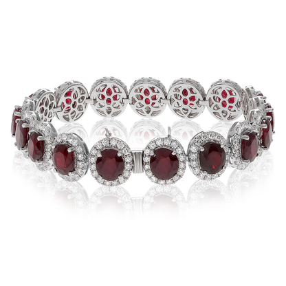 Oval Ruby Bracelet — view 2