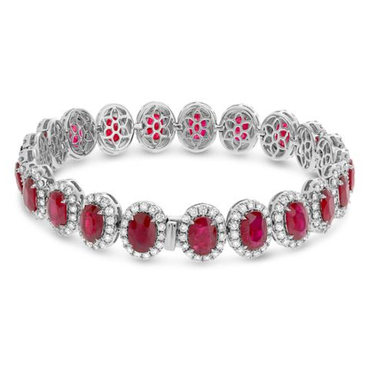 Oval Ruby Bracelet — view 2